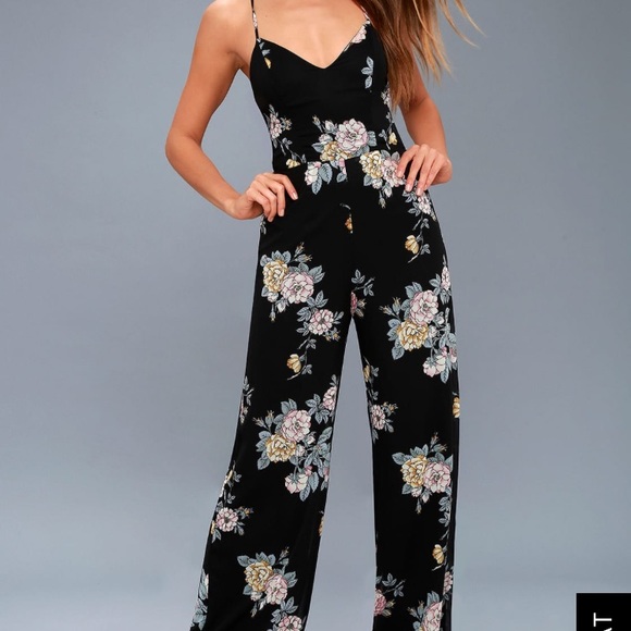 Lulus Pants - Gorgeous floral jumpsuit